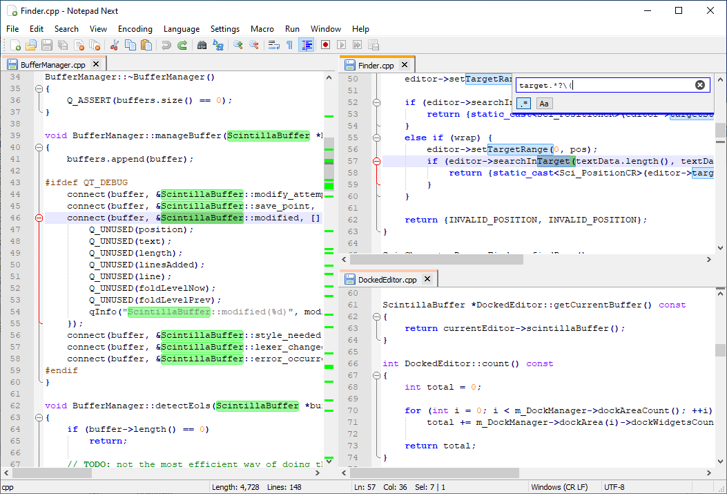 SparkNotePad Application Preview Screenshot